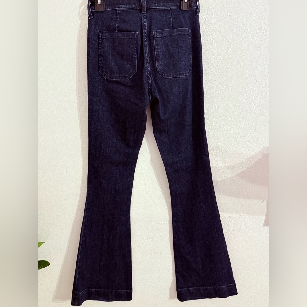 Ramy Brook Dark Blue Flare Pants - Picture 2 of 13